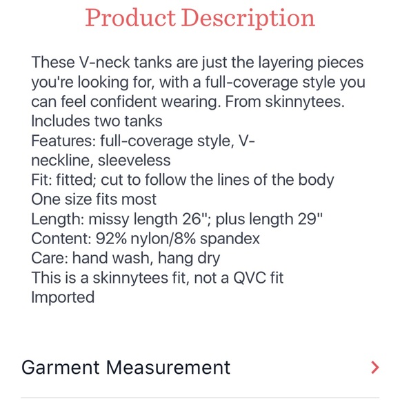 Skinnytees layering tank - Picture 7 of 7